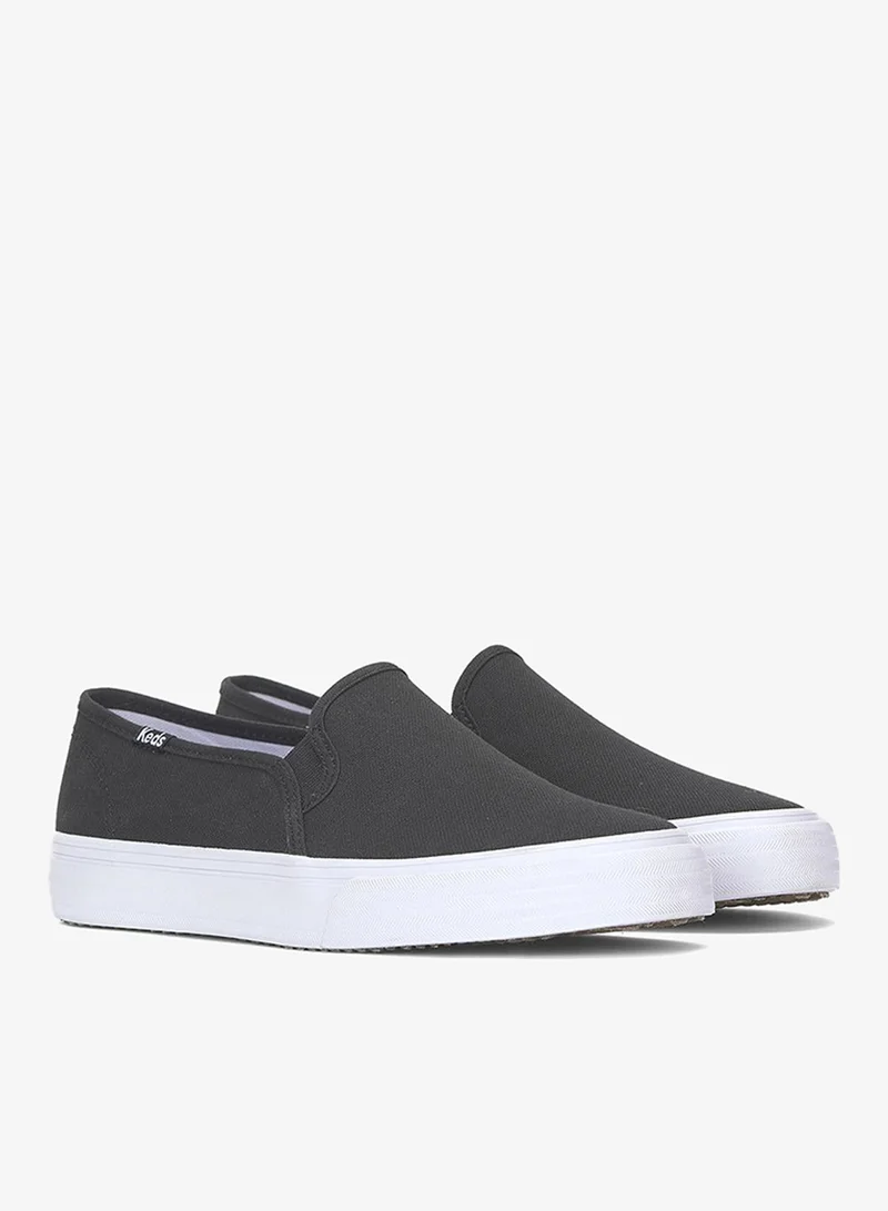 Keds black Keds Women's Double Decker Slip On Canvas Casual Sneaker Black for Women | Best Price UAE